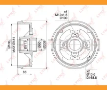 ������� ��������� | ��� | Renault Clio II (BB0/1/2, CB0/1/2_) 98-05 / Symbol / Thalia (LB0/1/2) 00-09 / Thalia II (LU1/2_) 08-13 [-ABS] (180x52) [BM10...