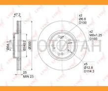 ���� ��������� ������������� (300x25) | ����� | Honda Accord VII 2.0-2.4 03-08 / CR-V II 2.2D 05-06 [BN1040] BN1040 ����
