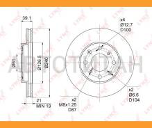 ���� ��������� ������������� (240x21) | ����� | Honda Jazz(GD) 1.2-1.5 02-08 / Logo 1.3 99-02 [BN1035] BN1035 ����