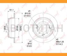 ���� ��������� ��������������� (262x10) | ��� | Hyundai i30(FD) 1.4-2.0D 07-12 / ix35 1.6-2.4 10- / Kia Ceed(ED) 1.4-2.0D 07-12 / Sportage(SL) 1.6D-2....