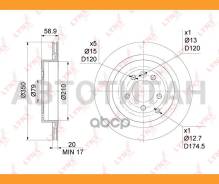 ���� ��������� ������������� (350x20) | ��� | Land Rover Discovery IV 3.0-5.0 09- / Range Rover III 4.3-5.0 05-12 / Range Rover Sport(LS) 2.7D-5.0 05...