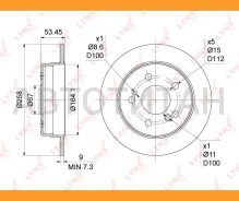 ���� ��������� ��������������� (258x9) | ��� | BN1075 ����