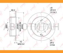 ���� ��������� ��������������� (262x10) | ��� | Mitsubishi Lancer(CY/X) 1.5-2.4 08- [BN1086] BN1086 ����