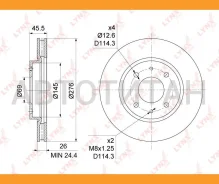 ���� ��������� ������������� (276x26) | ����� | Mitsubishi Lancer(CS) 1.3-2.0 03- / Galant VI 2.0-2.5 96-04 [BN1092] BN1092 ����