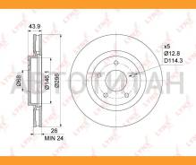 ���� ��������� ������������� (296x26) | ����� | Nissan Qashqai(J10) 1.5D-2.0D 07- / Juke(F15) 1.6 10- / X-Trail(T31) 2.0-2.5 07-13/ Renault Koleos 2.0...