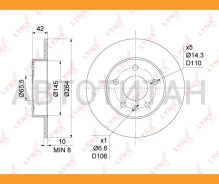 ���� ��������� ��������������� (264x10) | ��� | OPEL Astra G-H 1.2-2.2D 99- / Meriva 1.3D-1.8 03- / Zafira A/B 1.6-2.2D 99- [BN1119] BN1119 ����