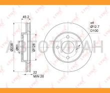 ���� ��������� ������������� (237,5x22) | ����� | Nissan AD(Y11) 1.5-1.8 99-05 [BN1114] BN1114 ����