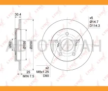 ���� ��������� ��������������� (259x9) | ��� | Toyota Auris(E15) 1.33-1.8 07- / Corolla(E15, E18) 1.33-1.8 07- [BN1146] BN1146 ����