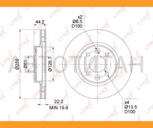 ���� ��������� ������������� (258x22) | ����� ����/��� | LADA XRAY Renault Logan 14- / Sandero 14- / Clio IV (BH/CH) 12- (258x22) [BN1419] BN1419 ����
