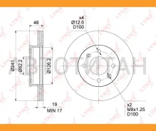 ���� ��������� ������������� (241x19) | ����� | Hyundai Getz (TB) 02-09 13 (241x19) [BN1539] BN1539 ����