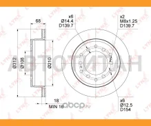 ���� ��������� ������������� (312x18) | ��� ����/��� | (RR) LAND Cruiser Prado KDJ/KZJ/RZJ/VZJ9# (96-)/LAND Cruiser Prado TRJ120/125W, GRJ120/121W, KD...