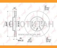 ���� ��������� ������������� (280x25) | ����� ����/��� | OPEL: Astra G (982005) 1.6i, 1.8i, 2.0DTi, 2.0Di, 2.0i, 2.2DTI, 2.2i/Astra H (2004) 1.2i, 1.3...