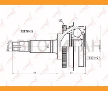 ���� �����. ���/�� Toyota Estima Previa 2.4 90-99/Liteace/Townace 2.0-2.2 96- [CO7523A] CO7523A ����