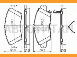 ������� �������� �������� Honda Insight 1.3 Hybrid/Jazz III 1.2/1.4i 08 8DB355015001, 605620, 13046056202, 6134939, 2497901, 2497916505, 572637J, 5726...