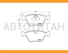 ������� ����. ���. BMW E46 330i-ix/330d-dx, X3 2.5/3.0/3.0D Brembo P06043 P06043 ����