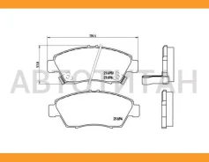 ������� �������� � Honda Civic 1.4/1.6 VT-i VTEC 91-01 P28023 GDB1183=572340B Brembo P28023 P28023 ����