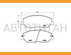 ������� ��������� �������� | ����� | KIA Sorento II (XM) 2.4 CVVT 11.2009 - Ssangyong Actyon II 2.0 08.2012 - Brembo P30036 P30036 ����