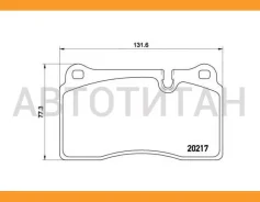 ������� ����. ���. Landrover Range Rover Sport/III 3.6TD 04/06- Brembo P44018 P44018 ����