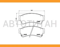 ������� �������� � Mazda 6 GH 1.8-2.5MRZ/2.0-2.2MRZ-CD 07 P49039 [GSYD3323ZA] Brembo P49039 P49039 ����