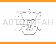 ������� ����. ���. Mercedes E-Class (W210/S210) 06/97-03/02 Brembo P50026 P50026 ����