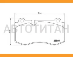 ������� �������� � MB W221 3.5/5.0/6.0/3.2CDi 05 P50074 1202 00=FDB4055 [A0044206220] Brembo P50074 P50074 ����