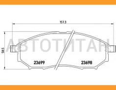 ������� ����. ���. /���. Nissan Murano 3.5 03/05-/Pathfinder 2.5DCi 03/05-/Navara 2.5DCi 07/05- P56058 ����