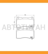 ������� ����. ���. Mitsubishi Lancer VI (CK/P_A) 03/04- - Subaru Impreza (GD, GG) 11/01- Brembo P54039 P54039 ����