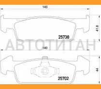 ������� �������� �������� Dacia Logan II/Sandero II 1.2/1.5dCi 12 T2275, 2573801, MDB3375, LP2663, 363700202275, 223971, 2154010, 154010, GDB2018, 355...