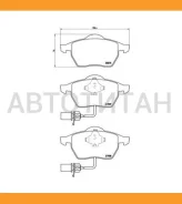 ������� �������� � Audi A6 97-02, VW Passat 1.6-2.5TDi 98 P85037 390 22=FDB1323=571982B Brembo P85037 P85037 ����