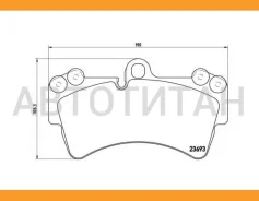 ������� ����. ���. AUDI Q7 3.0TDI/3.6FSI/4.2FSI 03/06-, VW Touareg 12/02-, Porsche Cayenne 09/02- Brembo P85065 P85065 ����
