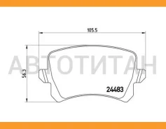 ������� �������� � VW Passat/Tiguan 1.4TSi-3.6 R36/1.9-2.0TDi 05 P85109 1031 00=FDB1636 Brembo P85109 P85109 ����