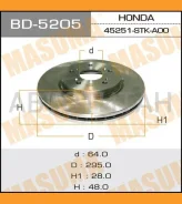 ���� ����. ���. Honda CR-V III 2.0 i-VTEC/ 2.2 i-CDTi 07- [BD5205] BD5205 ����