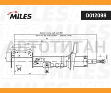 ����������� ������ ����� ������� Toyota Corolla/Sprinter EE/AE100 06/91-05/95 (KYB 332075) DG12098 [DG12098] DG12098 ����