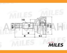 ���� �������� Toyota Corolla 1.8 02- (GKN 305453) GA10028 GA10028 ����