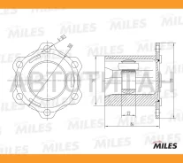 ���� �����. ���/�� AUDI A3, Skoda Octavia II/Superb II, VW Caddy III/Golf 5/6/Jetta III/IV/Passat B6 1.9TDI/2.0TDI 04-17 GA10008 ����