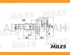 ���� �������� Honda CR-V/Accord 2.0/2.4 02-06 (GKN 305304) GA20156 [GA20156] GA20156 ����