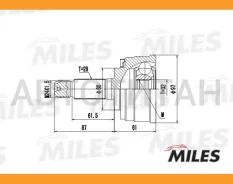 ���� �������� Honda CR-V 2.0 02-06 (GKN 304308) GA20152 GA20152 ����