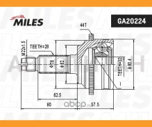���� �������� �������� (� ABS) Mazda 6 2.0-2.3 02-07 (GSP 834110) GA20224 [GA20224] GA20224 ����