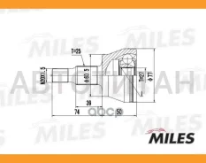 ���� �������� Mercedes BENZ W169/W245 1.5-2.0 04- (GKN 304829) GA20242 GA20242 ����