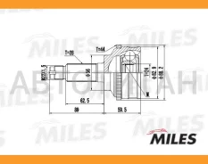 ���� �������� Mazda Tribute 2.0/3.0 01- (� ABS) (GSP 834090) GA20238 [GA20238] GA20238 ����
