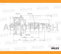 ���� �������� Mazda 6 1.8-2.3 02- (� ABS) (GKN 304312) GA20223 [GA20223] GA20223 ����
