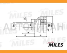 ���� �������� Mitsubishi Carisma 1.6-1.9TD 96-06 (GSP 839021) GA20248 [GA20248] GA20248 ����