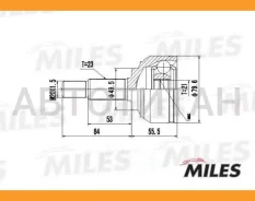 ���� �������� Nissan Micra 1.0/1.2/1.4 03- (GKN 304729) GA20304 [GA20304] GA20304 ����