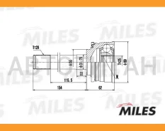 ���� �������� Mitsubishi Pajero/Montero 2.0-3.0 86-96 (GKN 302637) GA20277 GA20277 ����
