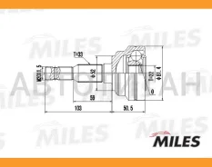 ���� �����. ���/�� OPEL Astra 1.4-1.7TD 98-05 [GA20344] GA20344 ����