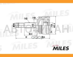 ���� �������� OPEL Corsa 1.0-1.7D 94-01 (� ABS) (GKN 302454) GA20358 GA20358 ����