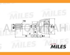 ���� �������� �������� Suzuki Vitara 1.9D-2.0 94-99 (GKN 303872) GA20446 [GA20446] GA20446 ����