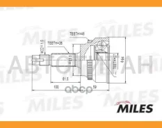 ���� �������� Toyota Previa 2.4 02- (� ABS) (GKN 305299) GA20496 [GA20496] GA20496 ����
