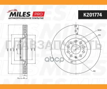 ���� ��������� �������� AUDI A3, Skoda Kodiaq/Octavia III/IV/Superb III, VW Golf 7/8/Passat B7/B8/Tiguan 13- (� ���������) K201774 ����