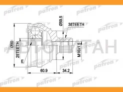 ���� ������ �-�� 38x59.5x25 AUDI: 100 1.8 1.88-12.90 PCV1119 ����